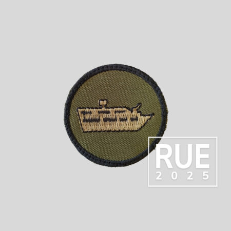 DISTINTIVO BORDADO CURSO DE NAVEGAÇÃO FLUVIAL / CECMA PARA GORRO